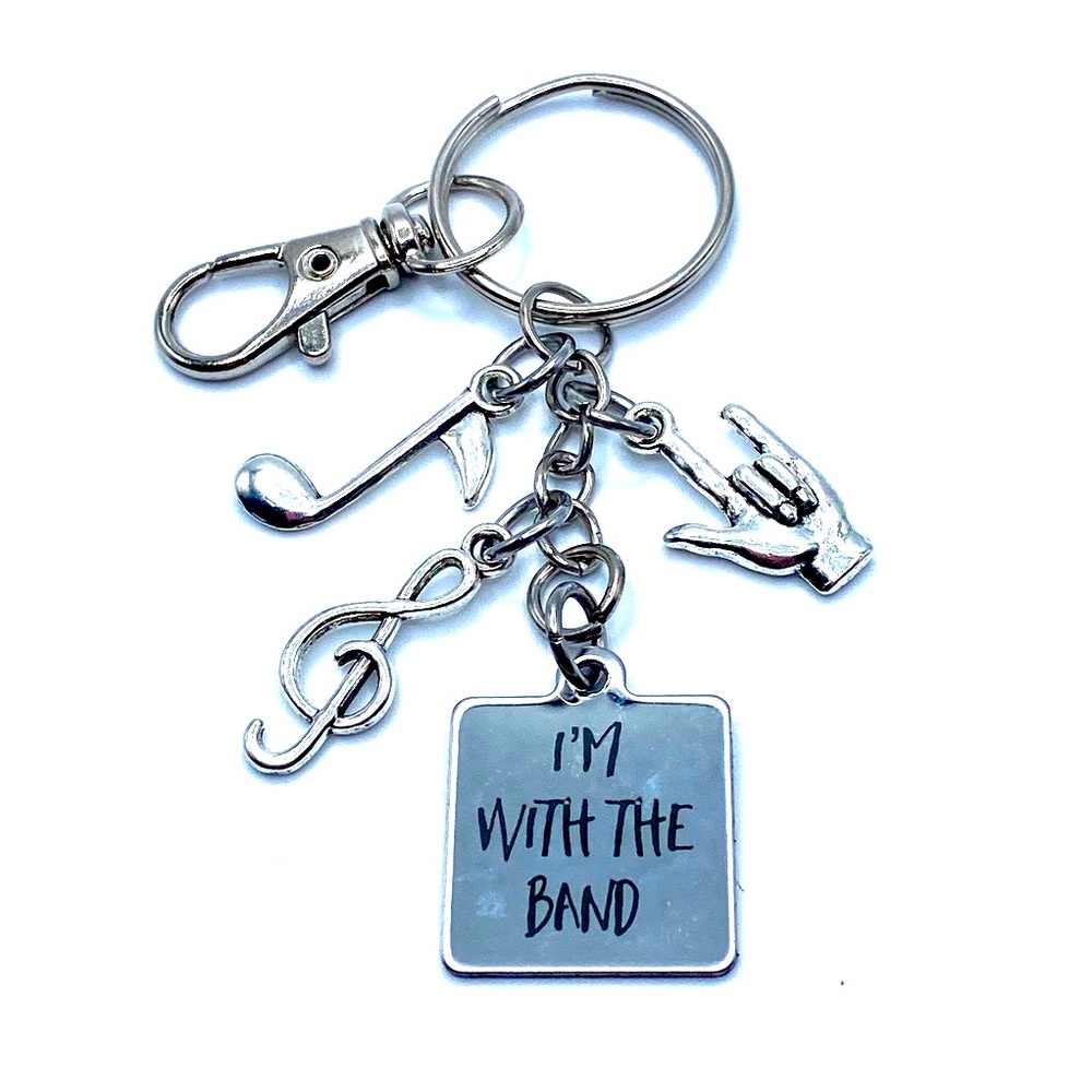 I’m With The Band Keychain Bag Charm